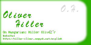 oliver hiller business card